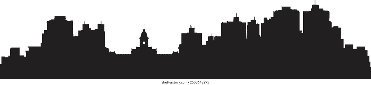 Vector silhouette of Salvador prepared and cleaned