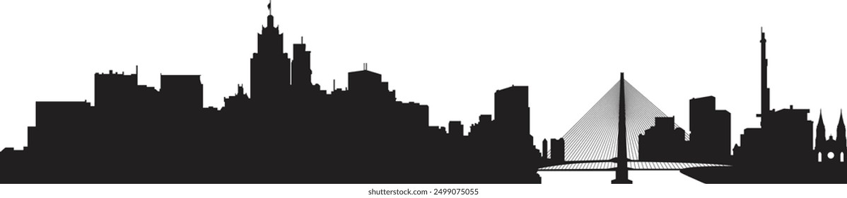 Vector silhouette of Sao Paulo prepared and cleaned