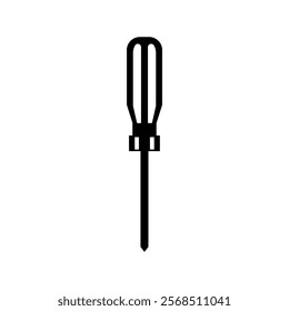 Vector silhouette of screwdriver wheel vector design and illustration