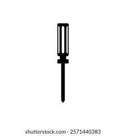 Vector silhouette of screwdriver wheel vector design and illustration