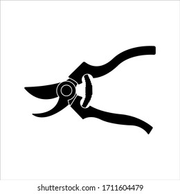 Silueta vectorial de secadores para un jardín sobre un fondo blanco. Para la agricultura y los recortes para plantas y vegetales. Objetos planos de diseño sin relleno. Ilustración de vectores y material.