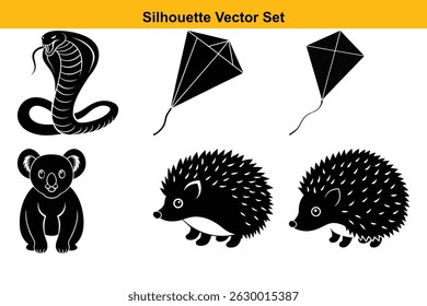 Silhueta de vetor definir design de alta qualidade
