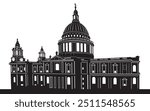 A vector silhouette of St. Paul