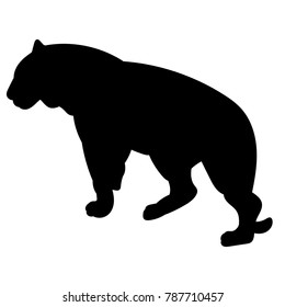 vector silhouette tiger