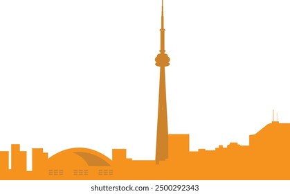 Vector silueta de Toronto preparado y limpiado