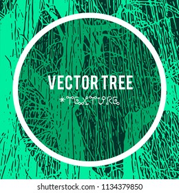 The vector silhouette of a tree for the background with natural foliage textures and eco grunge items for the creation of design banners, music cover, wallpapers,  flyers, websites with grunge industr