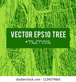 The vector silhouette of a tree for the background with natural foliage textures and eco grunge items for the creation of design banners, music cover, wallpapers,  flyers, websites with grunge industr