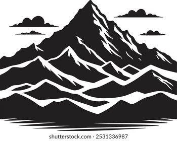 vector silhouette of tree on white background