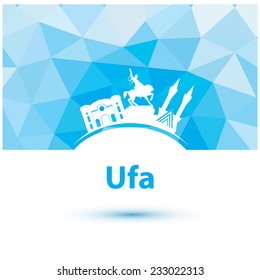 Vector silhouette of Ufa