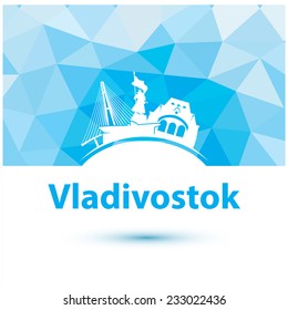 Vector silhouette of Vladivostok