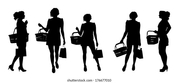 8,662 Silhouettes people purchases Images, Stock Photos & Vectors ...