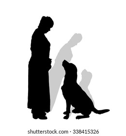 1,650 Woman Dog Silhouette Sitting Images, Stock Photos & Vectors ...