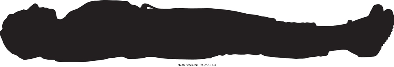  vector silhouette silhouette of woman lying on the floor looking up