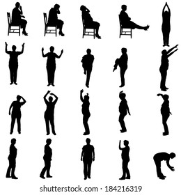 Old Woman Chair Silhouette Images, Stock Photos & Vectors | Shutterstock