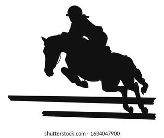 Vector Silhouette Young Athlete Participates Show Stock Vector (royalty 