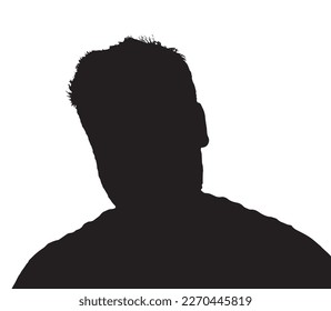 Silueta vectorial de un joven