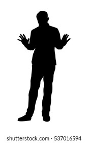 346 Man In Suit Welcome Silhouette Images, Stock Photos & Vectors 