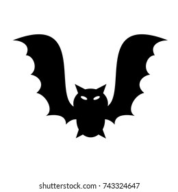 Vector silhouettes of bat.Halloween.
