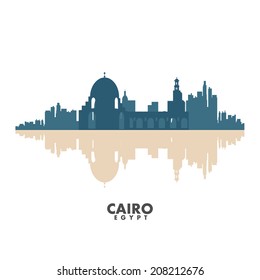 Vector silhouettes of the  city