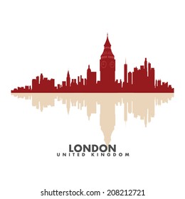 Vector silhouettes of the  city