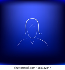 Vector silhouettes of girls