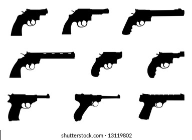 11,089 Revolver silhouette Images, Stock Photos & Vectors | Shutterstock