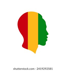 Silhouettes vectorial de los hombres de color negro aislado sobre fondo blanco. Silueta de africanos. Historia del Mes Negro. Las vidas negras importan.
