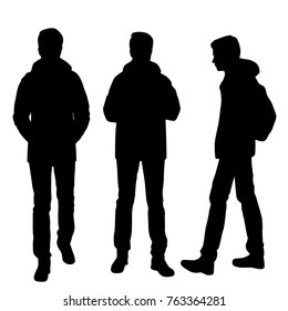 Free Vectors  Young male silhouette