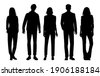 silhouette people