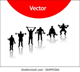 Vector silhouettes for sports