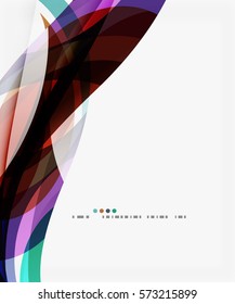 Vector silk wave background. Vector template background for workflow layout, diagram, number options or web design