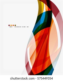 Vector silk wave background. Vector template background for workflow layout, diagram, number options or web design