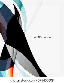 Vector silk wave background. Vector template background for workflow layout, diagram, number options or web design