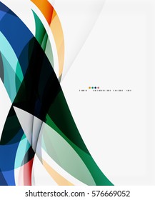 Vector silk wave background. Vector template background for workflow layout, diagram, number options or web design