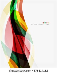 Vector silk wave background. Vector template background for workflow layout, diagram, number options or web design