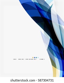 Vector silk wave background. Vector template background for workflow layout, diagram, number options or web design