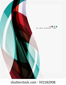 Vector silk wave background. Vector template background for workflow layout, diagram, number options or web design