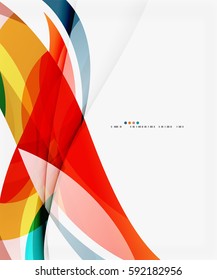Vector silk wave background. Vector template background for workflow layout, diagram, number options or web design