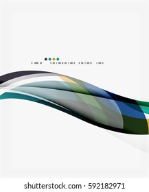 Vector silk wave background. Vector template background for workflow layout, diagram, number options or web design