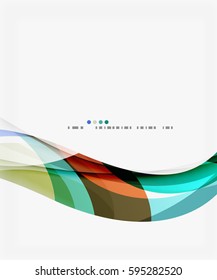 Vector silk wave background. Vector template background for workflow layout, diagram, number options or web design