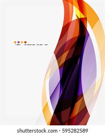 Vector silk wave background. Vector template background for workflow layout, diagram, number options or web design