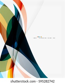 Vector silk wave background. Vector template background for workflow layout, diagram, number options or web design