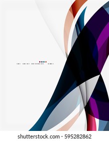 Vector silk wave background. Vector template background for workflow layout, diagram, number options or web design
