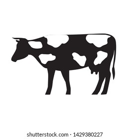 Vector Sillhouter of The Cow