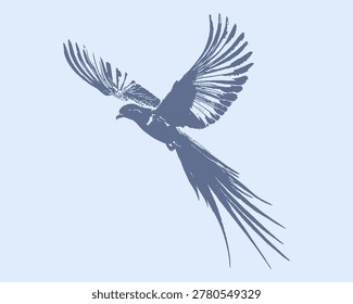vector siluet bird pixel style