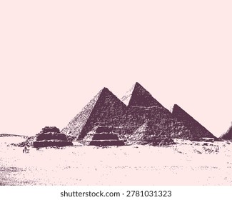 vector siluet piramid in egypt