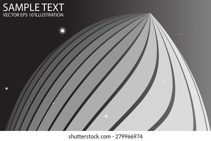 Vector silver abstract futuristic background illustration - Silver futuristic metallic background design illustration