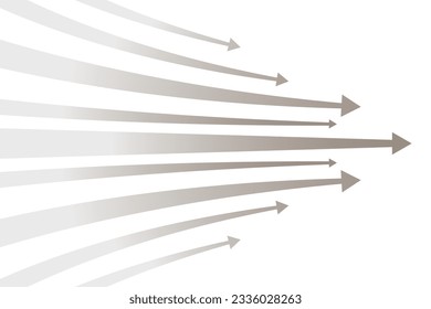 Vector Silver Advancing Arrow Image Background