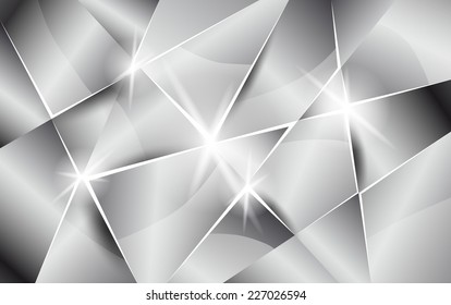 vector silver background polygon