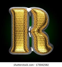 vector silver figure with gold